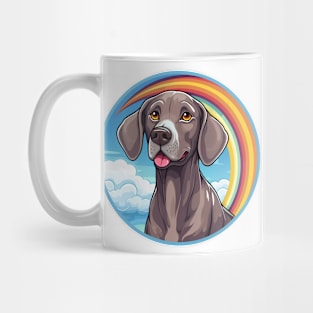 Weimaraner Cute Rainbow Cloud Dog Lover Mug